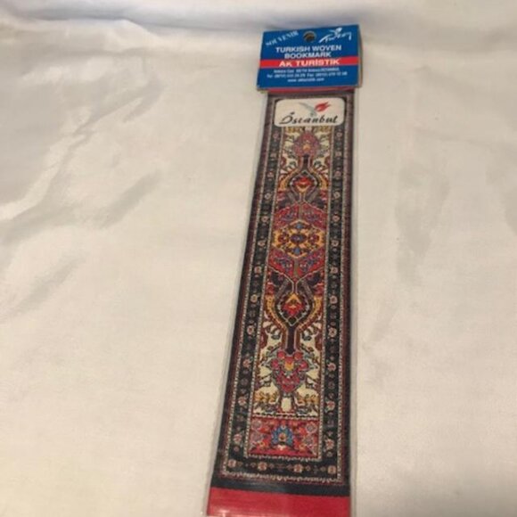 Vintage Turkish Woven Carpet Souvenir Bookmark - Picture 1 of 2